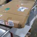 SMARTSTANDARD Bifold Door, for 72"x 80" Opening,Tempered Frosted Glass Closet Folding Barn Door with Hardware Kit, Water-Proof PVC Surface,Easy Install,White