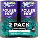 Pack of 2 Swiffer PowerMop Floor Cleaning Solution with Unstopables Fresh Scent, PowerMop Refills, Floor Cleaner for Mopping, 25.3 fl oz, 2 Pack