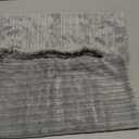 Kevin Textile Set of 2 Super Soft Striped Corduroy Velvet Decorative Euro Throw Pillow Sham Cushion Cover for Baby, 16x16 inch(40cm), Light Grey