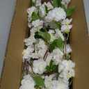 Senjie Artificial Cherry Blossom Branches, Fake Flowers Bouquet with Real Touch Long Stems, Faux Silk Flowers for Vases Wedding Party Table Centerpieces Spring Home Decor (3PCS)