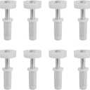 Maxmoral 8pcs Bifold Door Hardware 7/8" Bi-Fold Door Top Guide Wheel