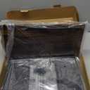 OPNICE Wood Desk Organizers and Accessories, 2-Tier Computer Monitor Stand Riser with Drawer and 2 Pen Holders, Laptop Stand, Office Desk Accessories for Office Supplies, Brown (Brown 1-Pack)