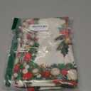 XCHI Christmas Poinsettias Leaves Bells Snowflakes Winter Xmas Table Runner Table Decoration for Home Kitchen Dining Holiday Decor 13x72 Inch