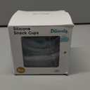 Dilovely Silicone Snack Cups for Toddlers, Toddler Snack Containers, Baby Treat Catcher with DustProof Lid 2 Pack Dishwasher Safe and BPA Free 9 Oz (Rose Lilac)