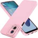 Compatible with Moto G 5G 2023/2024 Case: Liquid Silicon Protective Military,Grade Armor G 5G Case,Heavy Duty Protection Phone Cases for g 5G (Pink, Compatible with Moto g 5g 2024)