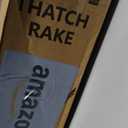 Thatch Rake for Lawn with 74inch Handle, 15 inch Dethatcher Rake for Grass to Cleaning Dead Grass, Efficient Steel Metal Rake for Dethatching, Heavy Duty Thatching Rakes for Garden, Yard