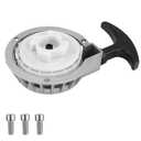 PRO BAT Aluminum Alloy Easy Recoil Pull Start Starter for 47cc 49cc Mini Moto Chopper ATV Quad Dirt Pocket Bike Scooter 2 Stroke Silver