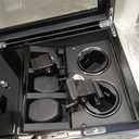 DUKWIN Watch Winder for 2 Automatic Watches,Lockable Watch Winders with Watch and Jewelry Storages, Super Quiet Mabuchi Motor with High-Gloss Piano Lacquer Finish,Built-in Illumination Black