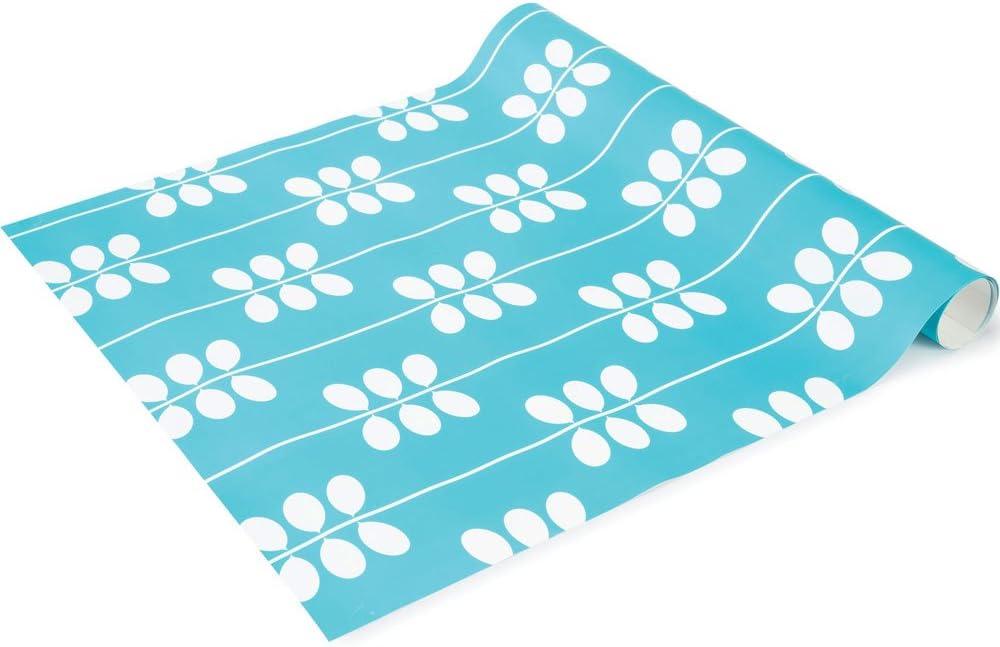 LockerLookz Locker Wallpaper - Blue Leaf Pattern