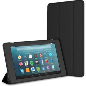JETech Case for Amazon Fire 7 Tablet (7th Generation 2017 Release Only) Smart Cover with Auto Sleep/Wake (Black)