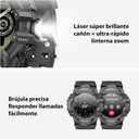 MIDDOW Military Smart Watch with Flashlight (Answer/Make Call) Compass, Pedometer/Heart Rate/Sleep/100+ Sports Modes, Fitness Tracker IP68 Waterproof, Long Battery Life Android & iOS (Black)