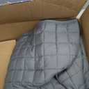 YnM 15lbs Weighted Blanket for Adults, Heavy Bed Throw Blanket with Cooling Glass Beads for All Season Use, Ideal for ~90lbs (48x72 Inches, Twin/Full, Dark Grey)