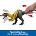 Mattel Jurassic World Dinosaur Toys with Roar Sound & Attack Action, Wild Roar Posable Figures, Physical & Connected Digital Play Ceratosuchops