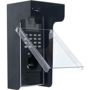 Clear Flip Cap Keypad Rain Cover,High Quality Galvanized Iron Material Rain Covers For Outdoor Electronics Card Reader/Door Keypad/Door Access/Attendance Machine
