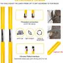 30 Feet Tree Pole Pruner, Durable Tree Trimmers Handle, Manual Branches Trimmer for Garden Tools Loppers Hand Pole Saws Extendable Height with Knives and Storage Pocket