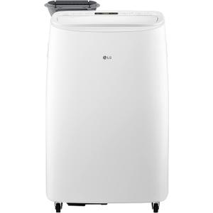 LG 10000 BTU SACC(14000 ASHRAE) Portable Air Conditioners with Dual Inverter Cools 450 Sqft Ultra Quiet & Easy Install WiFi App Medium & Large Room Air Conditioner AC Unit Home White LP1022FVSM