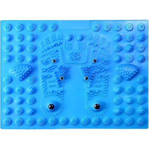 Acupressure Foot Massage Mat with 6 Magnetic Beads, Reflexology Pressure Relief Pad, Thickened Magnetic Therapy Mats for Home and Office Use