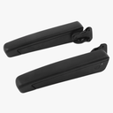 1 Pair Car Seat Armrest, Car Adjustable Seat Armrest Shock Resistant PU Sponge Black Universal for Automobiles Trucks
