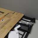 Mumeasy 36" High Extra Tall Dog Gate, 29.6"-40.5" Wide Pressure Mounted Tall Baby Gate for Dog, Auto Close Pet Gate with Door for Stairs,Doorways,House,Black