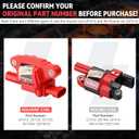 UF413 Square Ignition Coil Compatible with Chevrolet Silverado, Tahoe, Suburban, GMC Sierra, Yukon, Envoy, Cadillac Escalade 4.8L 5.3L 6.0L V8, OEM Replacement Coil Replacement for UF413 D510C 5C1554