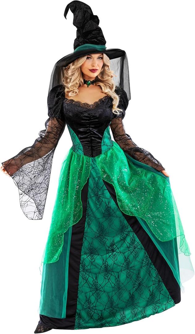 Morph Deluxe Witch Costume Women, Halloween Costumes For Women, Adult Witch Costumes For Woman (XX-Large)