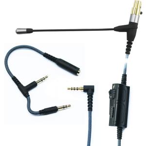 ABLET Boom Microphone Cable Compatible with Headphones AKG K240, K240S, K240MK II, Q701, K702, K271s, K271 MKII, Boompro Gaming Mic Compatible with Controller PlayStation PS4 or Xbox One, PC (150CM)