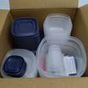Rubbermaid EasyFindLids Food Storage Containers in Special-Edition Insignia Blue, 42 Piece