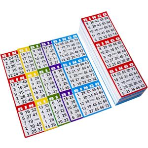 SEETOOOGAMES Bingo Paper Game Cards - 3 Card -100 Books of 5 Sheets