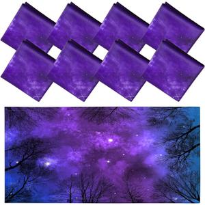 Patelai 8 Pack Light Covers for Classroom Ceiling 4 x 2 Feet Magnetic Light Covers Filter for Office School Drop Ceiling Supplies(Galaxy Style)