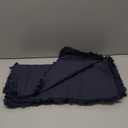 MIULEE Decorative Throw Pillow Covers Neutral Linen Fringe Throw Pillows Set of 2 Indigo Blue Boho Farmhouse Cushion Covers Coastal Decor for Couch Sofa Bed Living Room Spring Decor 20x20 Inch