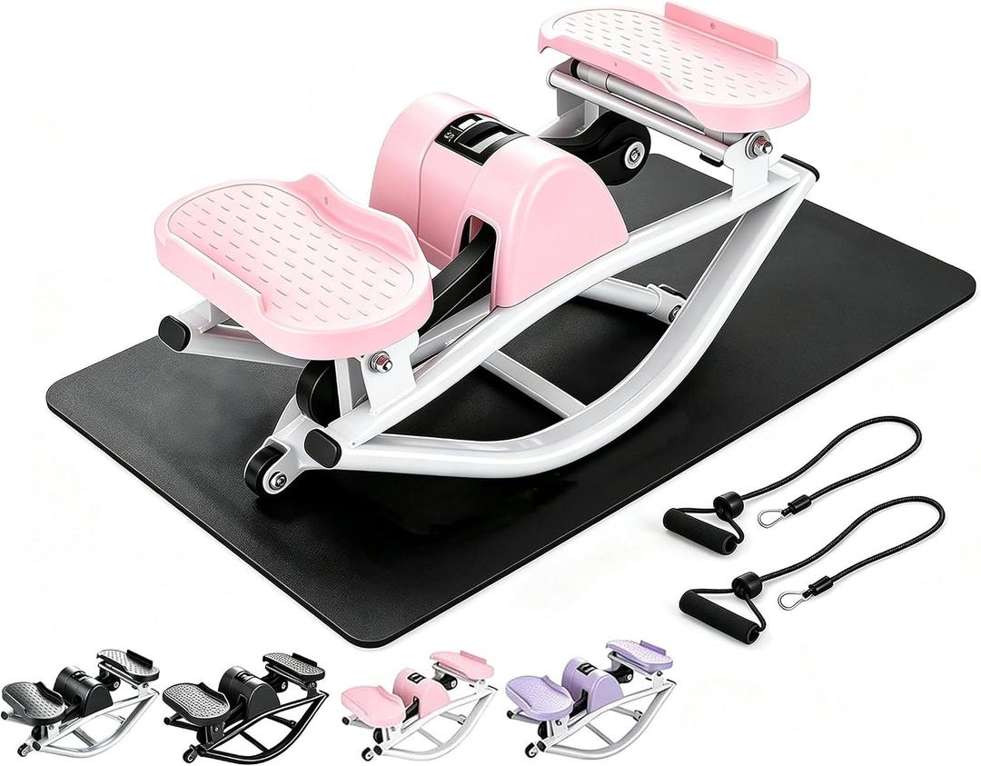 Rock Stepper Side to Side Low-Impact Stepper Compact Quiet Design