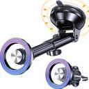 Coolpow for MagSafe Car MountWindshield+Vent+DashMagnetic Phone Holder for Car Phone Holder Mount Cell Phone Holders for Your Car Accessories Suction Cup Truck Stand Vehicles Dash Kits for iPhone 17 (Multi-color)