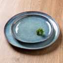 AmorArc Ceramic Dinnerware Sets, Handmade Reactive Glaze stoneware Plates and Bowls Sets, Highly Chip and Crack Resistant | Dishwasher & Microwave Safe, Service for 4 