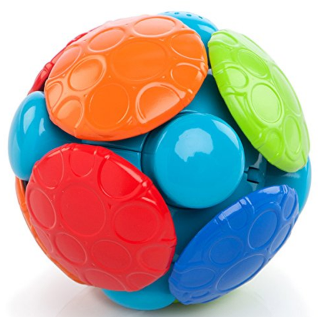 Bright Starts Wobble Bobble Activity Ball Toy, Ages 3 Months+