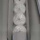 VCELINK TV Cord Hider for Wall Mounted TV, 2.36" (60 mm) Mini White Cable Management Kit Hides TV Wires- Push Type, 4 Pack Wall Cord Pass Throughs and 1 Hole Saw Drill- Ideal for Mounted TVs, Desks