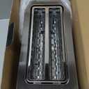 Mueller UltraToast Full Stainless Steel Toaster 4 Slice, Long Extra-Wide Slots for Bagels and Waffles, 6 Browning Levels, LED Display, Cancel/Defrost/Reheat Functions & Removable Tray, Kitchen Gadgets