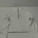 THE GYM PEOPLE Women's Full-Zip Up Hoodies Jacket Fleece Workout Crop Tops Sweatshirts with Pockets Thumb Hole (White), Small