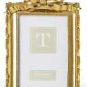 Company Vintage Gold Frame with Accent Bow, Resin, 4x6
