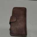 CLUCI Wallet For Women PU Leather RFID Blocking Womens Wallet Bifold Card Holder with ID Window Gifts for Women Birthday | RFID Blocking, Designer, Trifold, Card Holder, ID Window (2 Two-toned Coffee)
