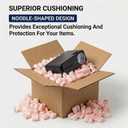 BOX USA Shipping & Packing Peanuts Pink, 7 Cubic Feet - Loose Fill Packaging Peanuts for Packing, Moving and Storage