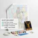 Paint by Numbers for Adults - Sports Series with DIY Name Feature - Realistic Athlete Action Back View - Football, Baseball, Basketball & Hockey Player - Unique Gift for Men - 16"x20" (Basketball)