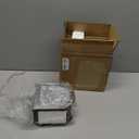 Mirror Napkin Holder with Crushed Diamond, Bling Glass Silver Napkin Holder for Dining Table Kitchen Countertop and Home Decor