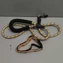 Reflective Dog Collar Padded with Soft Neoprene Breathable Adjustable Nylon Dog Collars for Small Medium Large Dogs (Large (Pack of 1), Vanila/Pink Floral Collar+Leash)