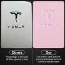 Center Console Leather Armrest Cover Designed for Tesla Model 3 2017-2023/Model Y 2020-2025,Center Console Accessories for Tesla Model 3/Y Interior Light Pink