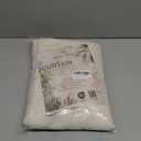 MYSKY HOME Linen Curtains for Living Room, Natural Semi Sheer Curtains & Drapes 84 inches Length 2 Panels Set Farmhouse Country Boho Style Back Tab Draperies for Sliding Glass Door, 50" Wide, Linen