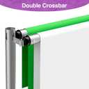 10x10ft Double Crossbar Pipe and Drape Stand Kit, Heavy Duty Backdrop Stand Adjustable, Sturdy Metal Back Drop Decoration Frame with Flat Base for Parties, Flower Wall,Wedding,Trade Shows,Photography, 10ftx10ft