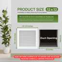 Modern Air Return Grille 12x12 Duct Opening for Ceiling or Wall