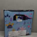 YOHOOLYO 2 In 1 Toy Storage Bin Play Mat, Storage Box for Kids Children Space Adventures Design,Nursery, Playroom, Basket for Building Bricks Blocks Collapsible Cube Bin, 16.9"x16.9"x16.9"