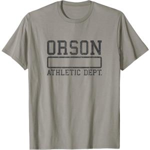Mens Orson Athletic Department T-shirt (XL, Heather Grey)