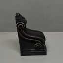 Ekena Millwork CORWD03X06X10TSBL Boston Traditional Scroll Vintage Decor Corbel 3 3/8"W x 6 1/2"D x 10 1/2"H Black